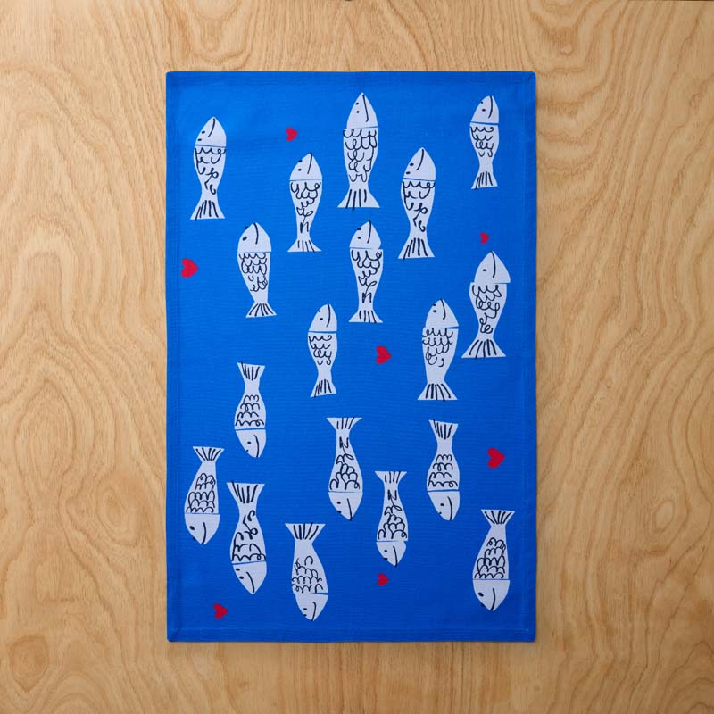 Seasonal Printed Tea Towels, Set of 2