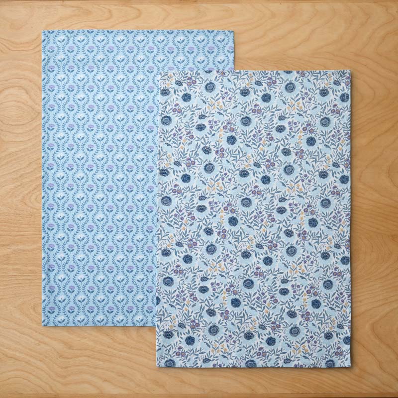 Seasonal Printed Tea Towels, Set of 2