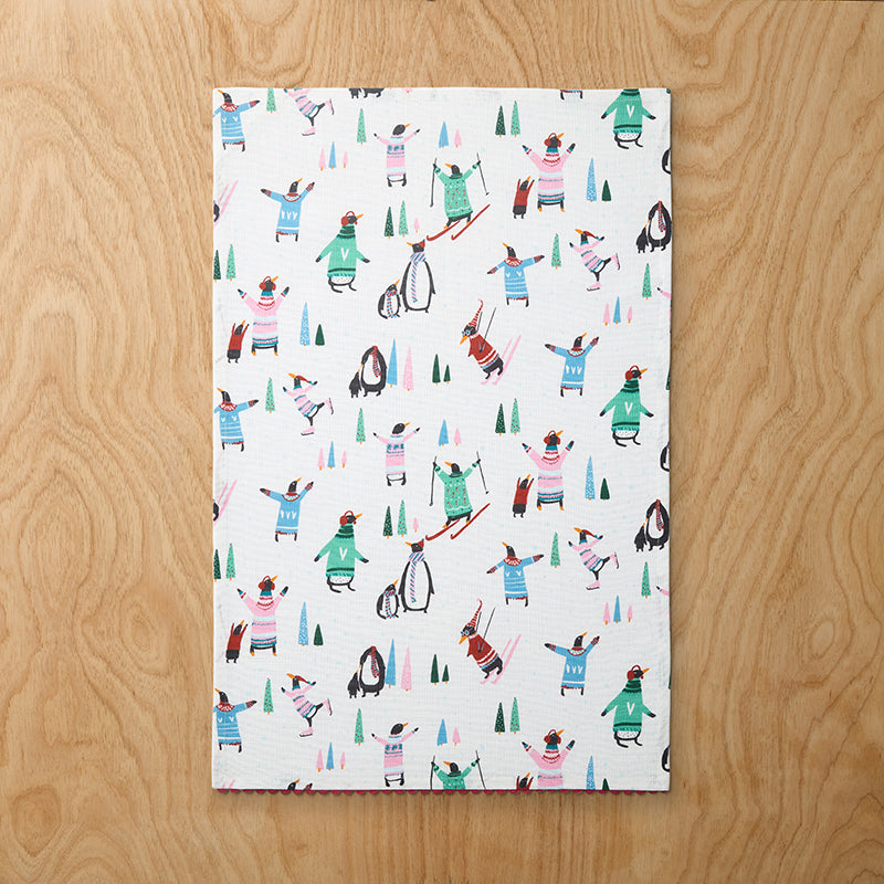 Seasonal Printed Tea Towels, Set of 2