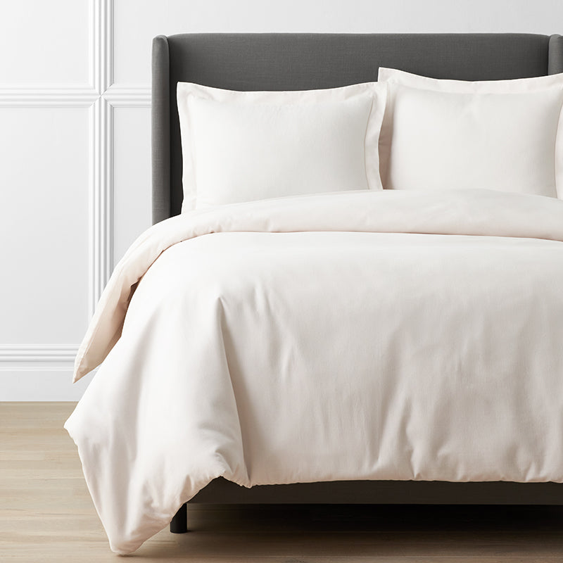 Premium Ultra-Cozy Cotton Velvet Flannel Solid Duvet Cover