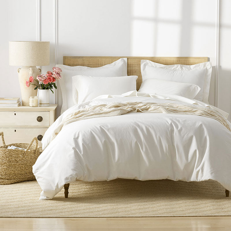 Premium Cool Supima® Cotton Percale Bed Duvet Cover