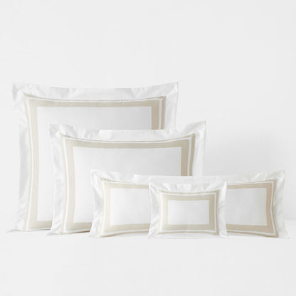 Double Border Premium Smooth Supima® Cotton Wrinkle-Free Sateen Decorative Lumbar Pillow Cover