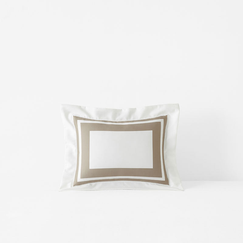Double Border Premium Smooth Supima® Cotton Wrinkle-Free Sateen Decorative Lumbar Pillow Cover