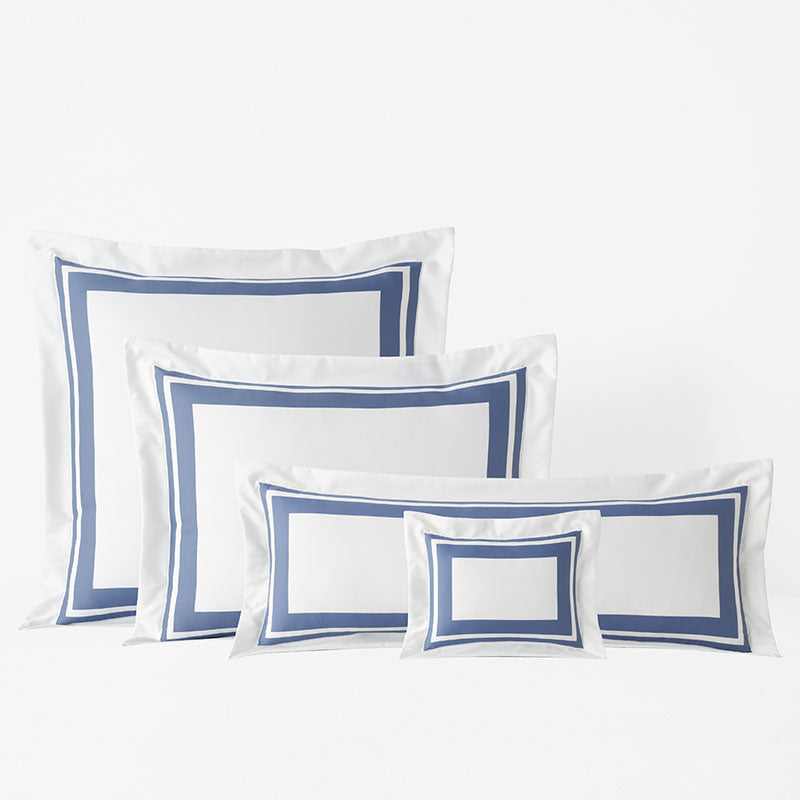Double Border Premium Smooth Supima® Cotton Wrinkle-Free Sateen Decorative Lumbar Pillow Cover