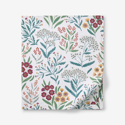 Holiday Print Classic Ultra-Cozy Cotton Flannel Flat Bed Sheet