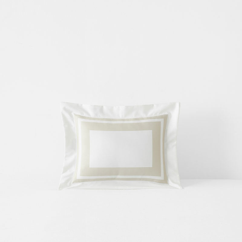 Double Border Premium Smooth Supima® Cotton Wrinkle-Free Sateen Decorative Lumbar Pillow Cover