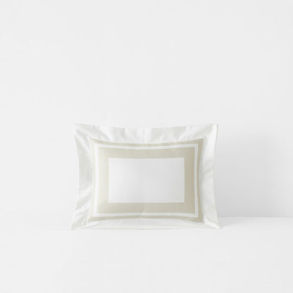 Double Border Premium Smooth Supima® Cotton Wrinkle-Free Sateen Decorative Lumbar Pillow Cover