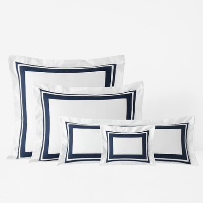 Double Border Premium Smooth Supima® Cotton Wrinkle-Free Sateen Decorative Lumbar Pillow Cover