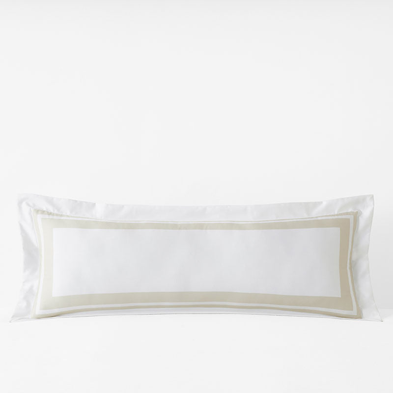 Double Border Premium Smooth Supima® Cotton Wrinkle-Free Sateen Decorative Lumbar Pillow Cover
