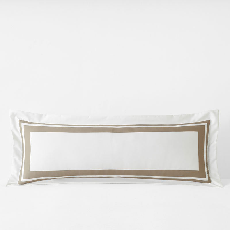 Double Border Premium Smooth Supima® Cotton Wrinkle-Free Sateen Decorative Lumbar Pillow Cover