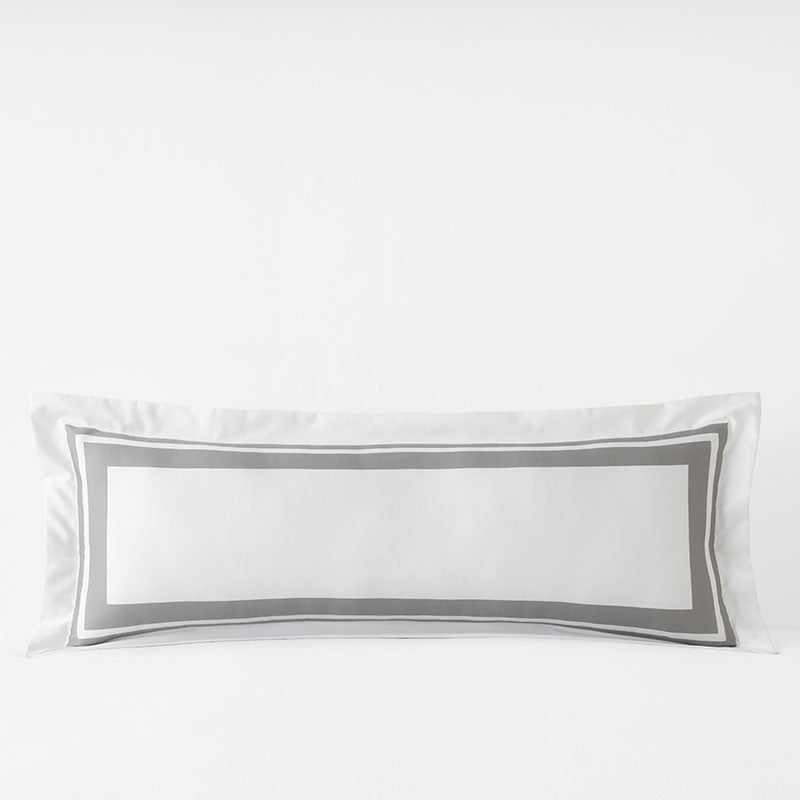Double Border Premium Smooth Supima® Cotton Wrinkle-Free Sateen Decorative Lumbar Pillow Cover