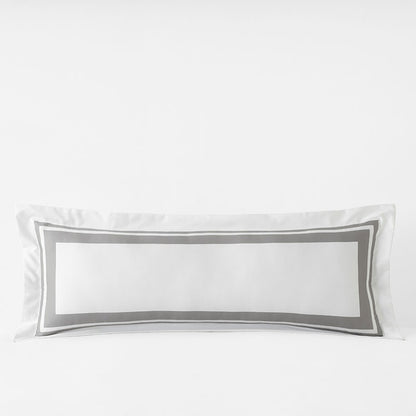 Double Border Premium Smooth Supima® Cotton Wrinkle-Free Sateen Decorative Lumbar Pillow Cover