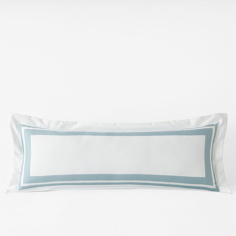 Double Border Premium Smooth Supima® Cotton Wrinkle-Free Sateen Decorative Lumbar Pillow Cover