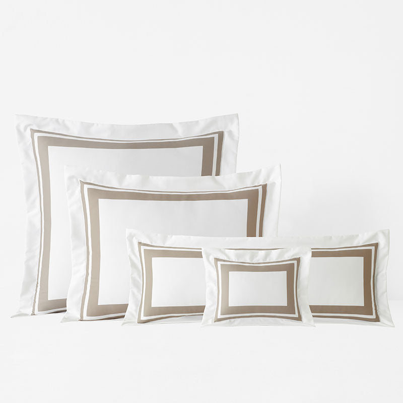 Double Border Premium Smooth Supima® Cotton Wrinkle-Free Sateen Decorative Lumbar Pillow Cover
