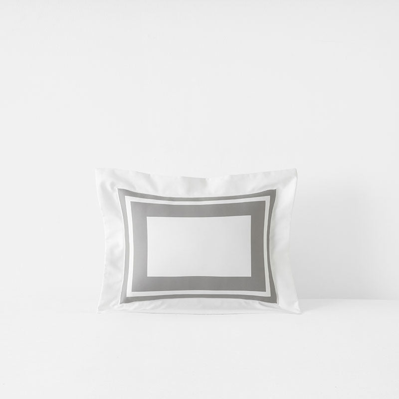 Double Border Premium Smooth Supima® Cotton Wrinkle-Free Sateen Decorative Lumbar Pillow Cover