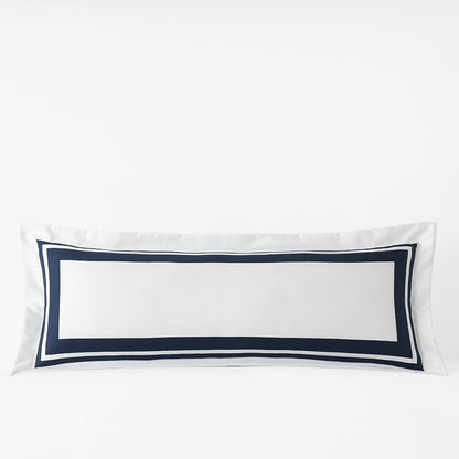Double Border Premium Smooth Supima® Cotton Wrinkle-Free Sateen Decorative Lumbar Pillow Cover
