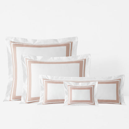 Double Border Premium Smooth Supima® Cotton Wrinkle-Free Sateen Decorative Lumbar Pillow Cover