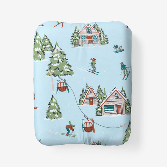 Holiday Print Classic Ultra-Cozy Cotton Flannel Fitted Bed Sheet
