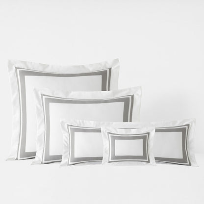 Double Border Premium Smooth Supima® Cotton Wrinkle-Free Sateen Decorative Lumbar Pillow Cover