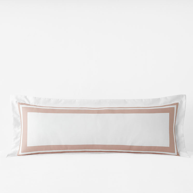 Double Border Premium Smooth Supima® Cotton Wrinkle-Free Sateen Decorative Lumbar Pillow Cover