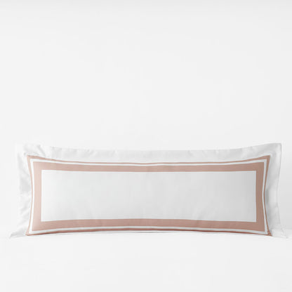 Double Border Premium Smooth Supima® Cotton Wrinkle-Free Sateen Decorative Lumbar Pillow Cover