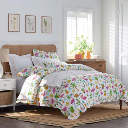 Summer Prints Classic Cool Cotton Percale Duvet Cover