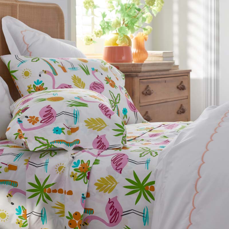 Summer Prints Classic Cool Cotton Percale Duvet Cover