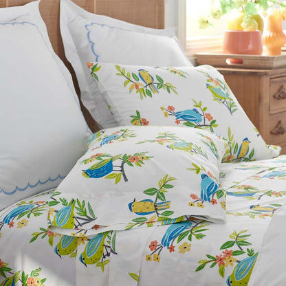 Summer Prints Classic Cool Cotton Percale Bed Sheet Set