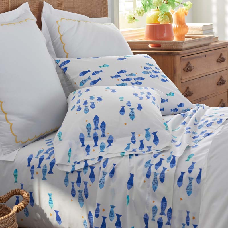 Summer Prints Classic Cool Cotton Percale Bed Sheet Set