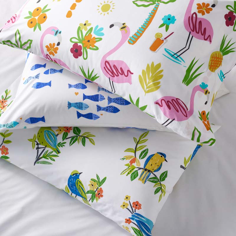 Summer Prints Classic Cool Cotton Percale Bed Sheet Set