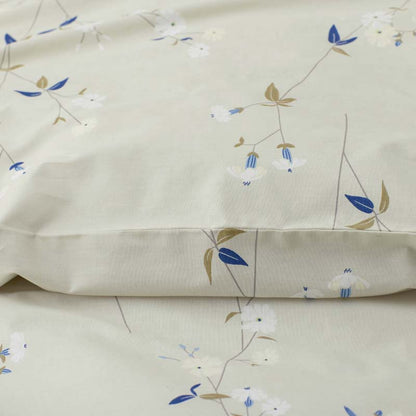 Blossom Trail Garment Washed Cotton Percale Fitted Bed Sheet