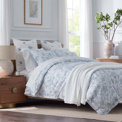Whisper Fleur Premium Smooth Wrinkle-Free Sateen Duvet Cover
