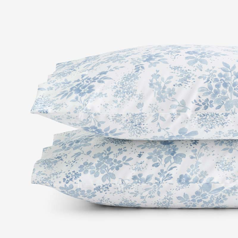 Whisper Fleur Premium Smooth Wrinkle-Free Sateen Pillowcase Set