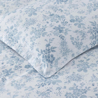 Whisper Fleur Premium Smooth Wrinkle-Free Sateen Flat Bed Sheet