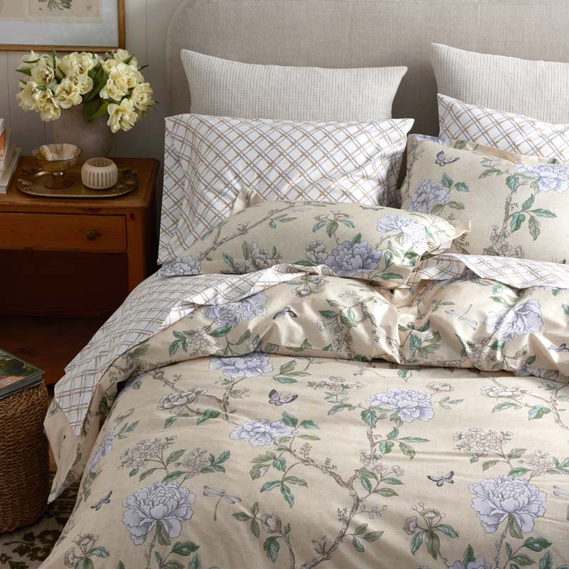 Peony Garden Premium Smooth Wrinkle-Free Sateen Pillowcase Set