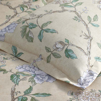 Peony Garden Premium Smooth Wrinkle-Free Sateen Flat Bed Sheet