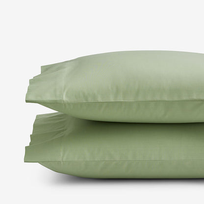 Classic Cool Organic Cotton Percale Solid Pillowcase Set