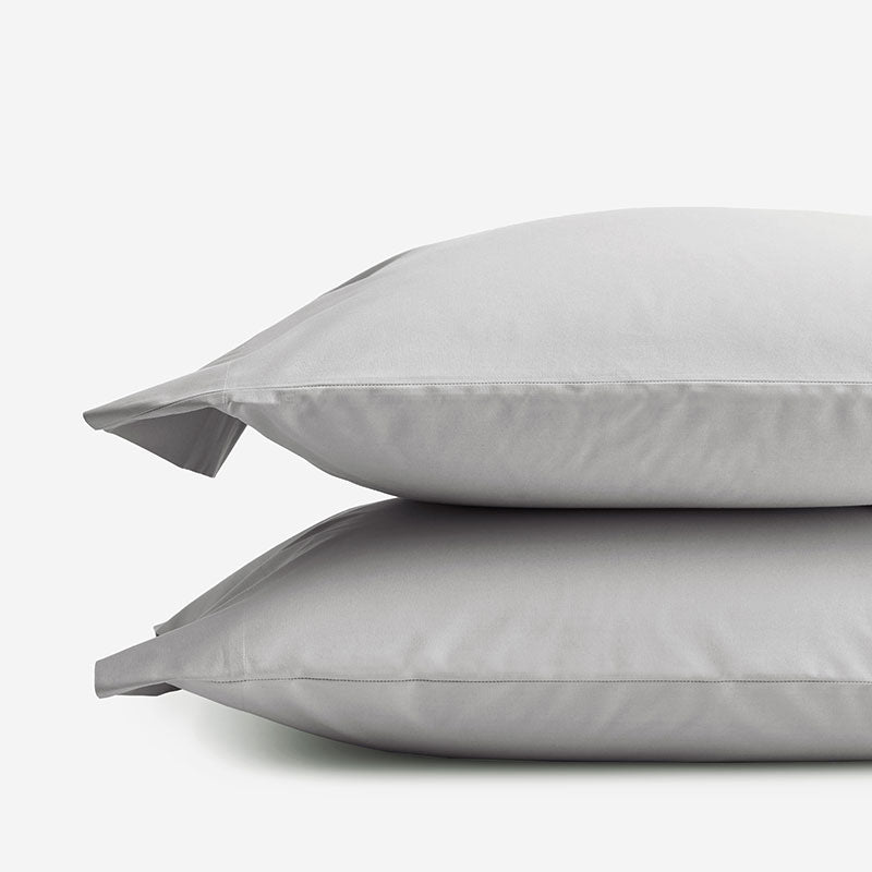 Classic Cool Organic Cotton Percale Solid Pillowcase Set