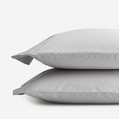 Classic Cool Organic Cotton Percale Solid Pillowcase Set