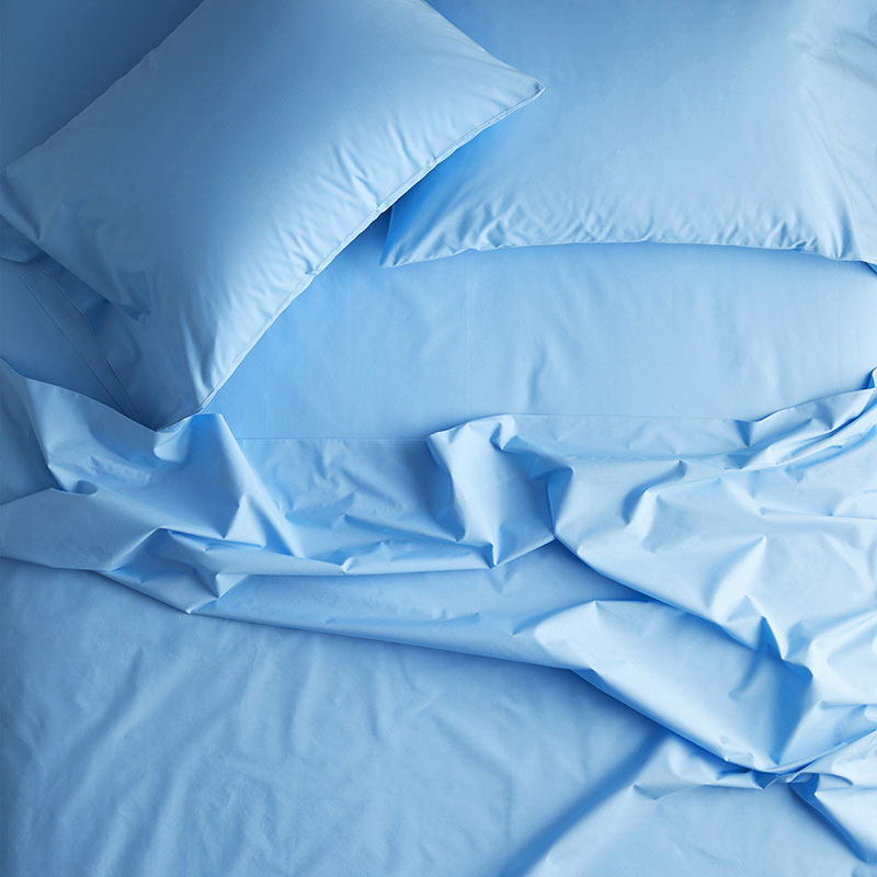 Classic Cool Organic Cotton Percale Solid Bed Sheet Set