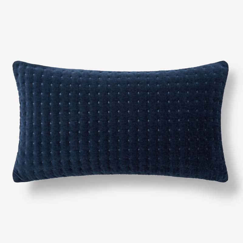 Tufted Stitch Velvet Decorative Lumbar Pillow Cover