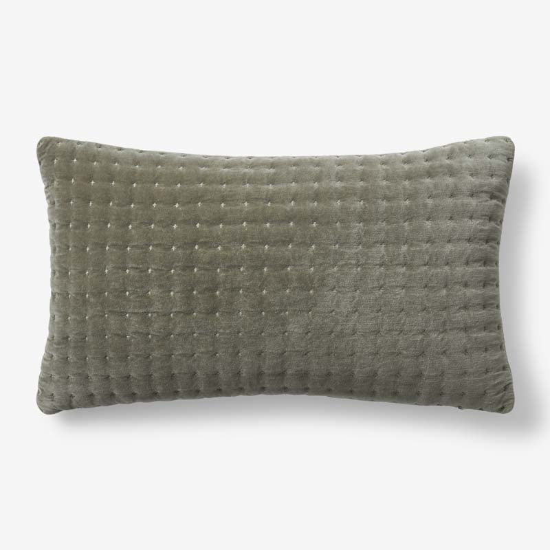 Tufted Stitch Velvet Decorative Lumbar Pillow Cover