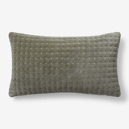 Tufted Stitch Velvet Decorative Lumbar Pillow Cover