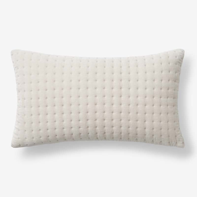 Tufted Stitch Velvet Decorative Lumbar Pillow Cover