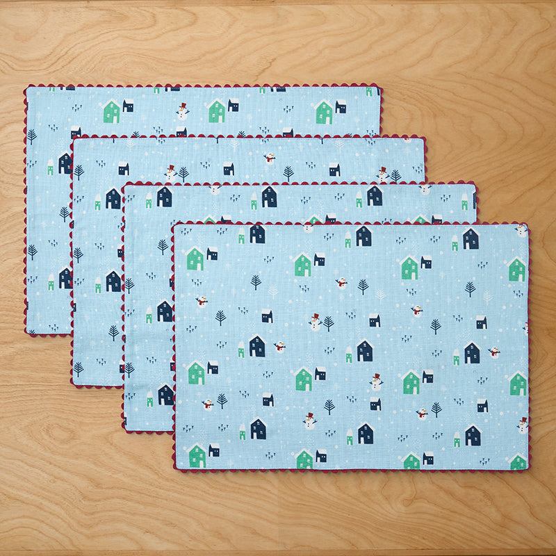 Seasonal Printed Placemats, Set of 4