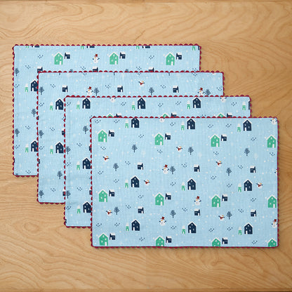 Seasonal Printed Placemats, Set of 4