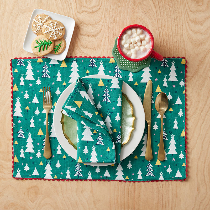 Seasonal Printed Placemats, Set of 4