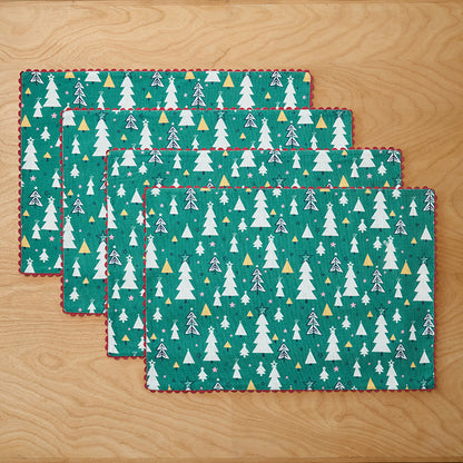 Seasonal Printed Placemats, Set of 4