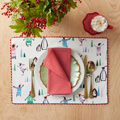 Seasonal Printed Placemats, Set of 4
