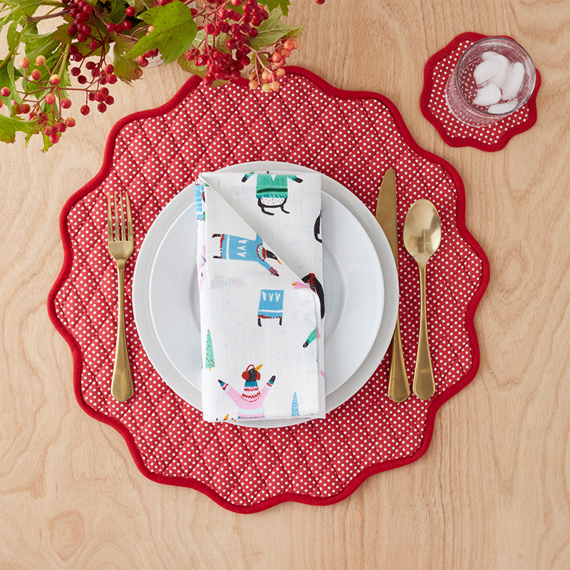 Seasonal Printed Napkins, Set of 4